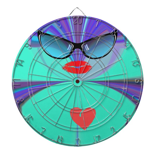 Heart Selfie Dartscheibe (vorne)