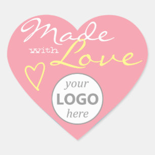 Heart Shape Frame Pastellfarben Rosa Liebe Logo Herz-Aufkleber