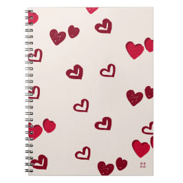 Heart Shape Notebook Notizblock