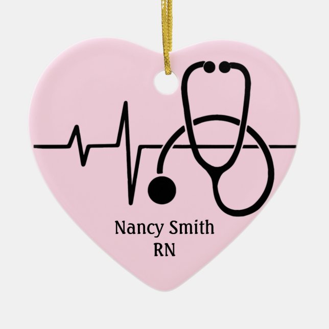 Heart Shape Ornament Healthcare Worker (Vorne)