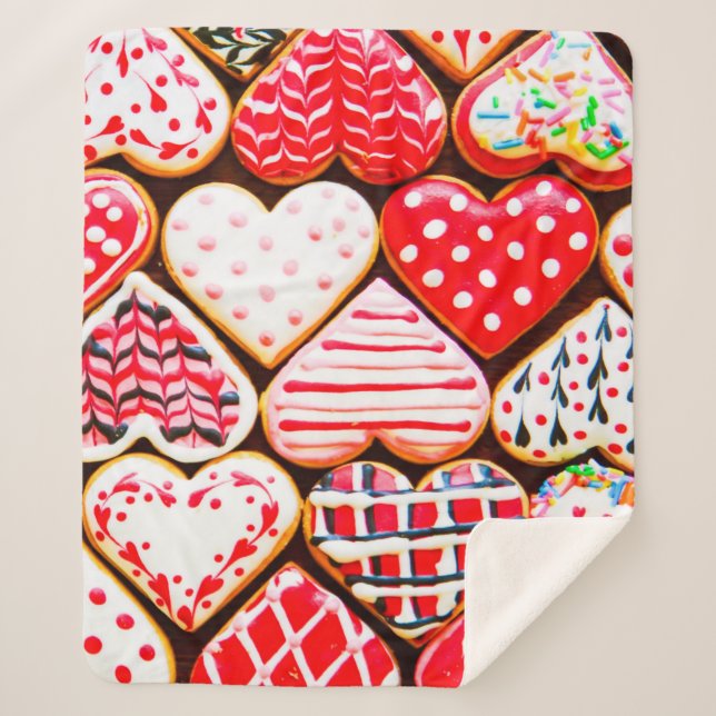 Heart shaped cookies icing for Valentine's day del Sherpadecke (Vorderseite)