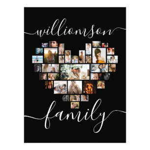 Heart Shaped Foto Collage Familienskript