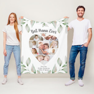 Heart Shaped Foto Collage Script Beste Nana je Fleecedecke