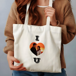 Heart Shaped Foto Valentine's Day Gift Tragetasche