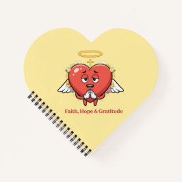 Heart-Shaped Gratitude Keepsake Journal Notizbuch
