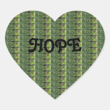Heart-Shaped Hope Sticker für chronische Erkrankun