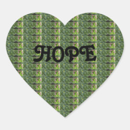 Heart-Shaped Hope Sticker für chronische Erkrankun