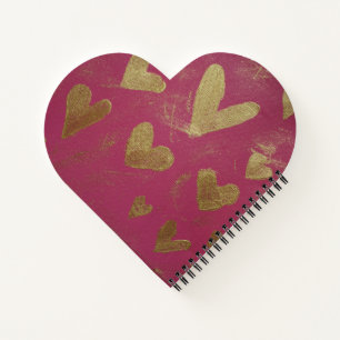Heart Shaped Notebook Notizbuch