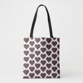 Heart Shaped Plaid Brown Blue