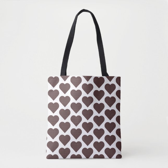 Heart Shaped Plaid Brown Blue (Vorderseite)