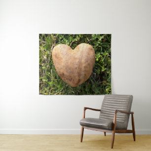Heart Shaped Potato Wandteppich