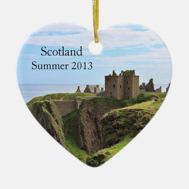 Heart Shaped Scotland Foto Ornament (Vorne)