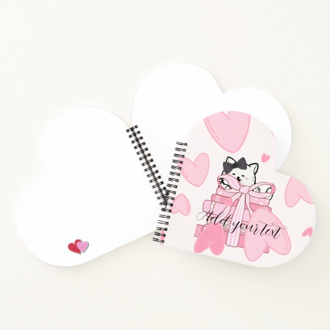Heart Shaped Spiral Notebook – Customize Your Love Notizbuch (Innenseite)