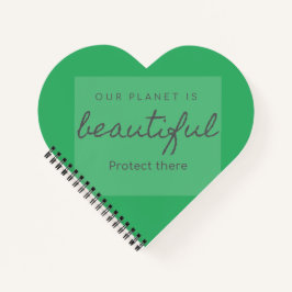 Heart-Shaped Spiral Notebook/Spiralnotizbuch Notizbuch