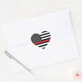 Heart Shaped Sticker für Fire Support Flag