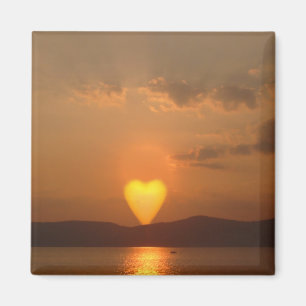 Heart Shaped Sun Magnet