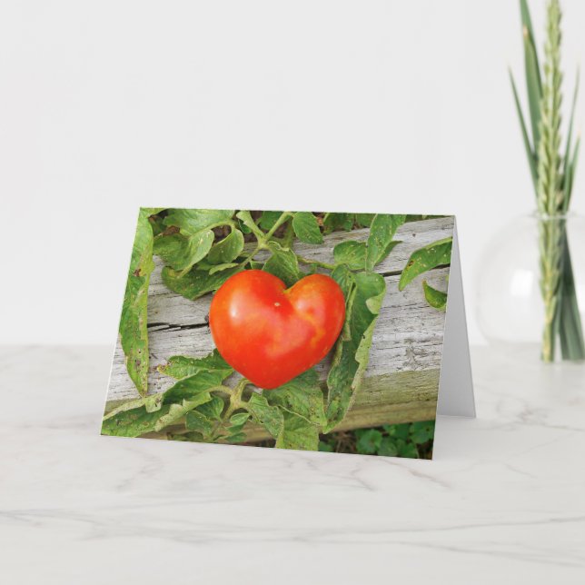 Heart Shaped Tomato Karte (Vorderseite)