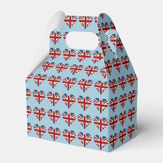 Heart Shaped Union Jack Flag Geschenkschachtel (Vorderseite)