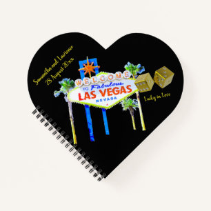 Heart Shaped Wedding Guest Book Las Vegas Notizbuch