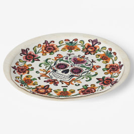 💀 🎉 Heart & Skullware Día de los Muertos Pappteller