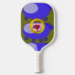 Heart Spaceship Modernes Pickleball Paddle