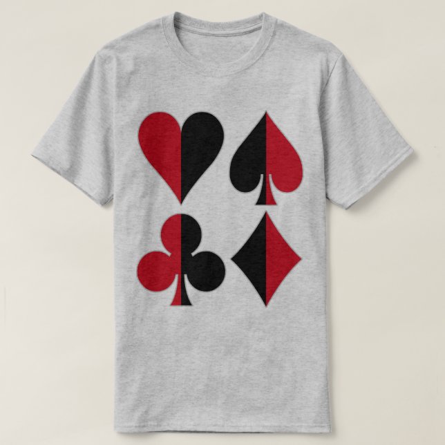 Heart Spade Diamond Club T-Shirt (Design vorne)
