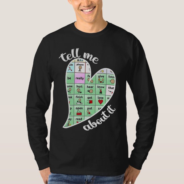 Heart Speech Language Pathologist Words Matter Spe T-Shirt (Vorderseite)