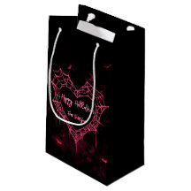 Heart Spider Web Pink Gothic Girls Halloween