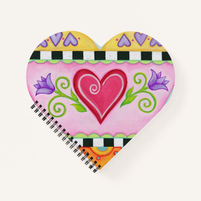 Heart Spiral Notebook Notizbuch (Vorderseite)