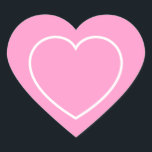 Heart Stickers<br><div class="desc">Heart shape stickers are shown in pink and white.</div>
