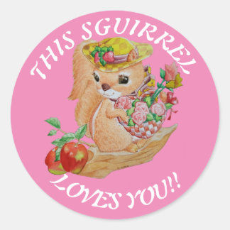 Heart Stickers Girls Valentine's Day Sticker.