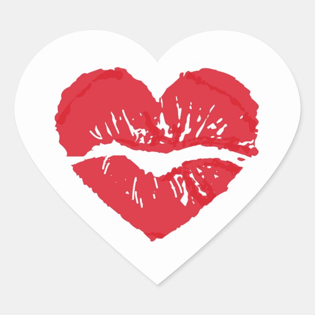 Heart Stickers Kiss (Vorderseite)