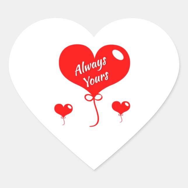 Heart Stickers | Personalized Craft Decals (Vorderseite)