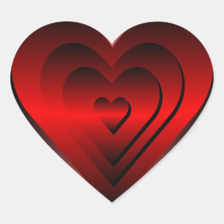Heart Stickers - Rot