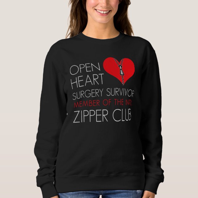 Heart Surgery Zipper Club Member Sweatshirt (Vorderseite)