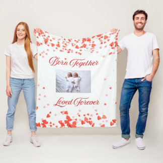 Heart Theme Twin  Fleecedecke