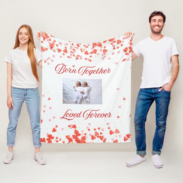 Heart Theme Twin  Fleecedecke (Beispiel)