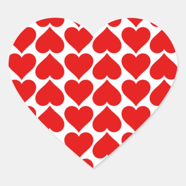 Heart Tiles Aufkleber (Vorderseite)