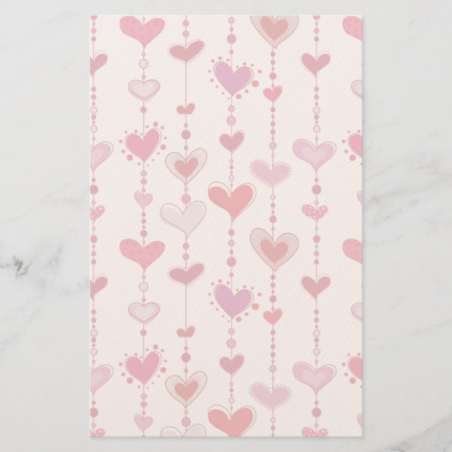 Heart Tiles Briefpapier (Vorderseite)
