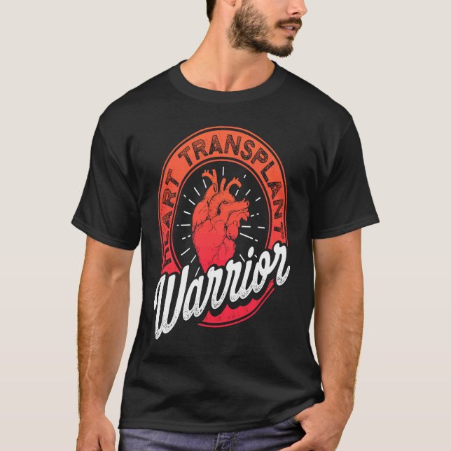 Heart Transplant Recipient Warrior Pride Surgery S T-Shirt (Vorderseite)