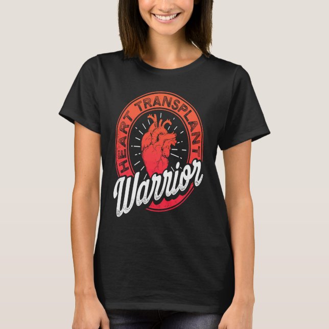 Heart Transplant Recipient Warrior Pride Surgery S T-Shirt (Vorderseite)