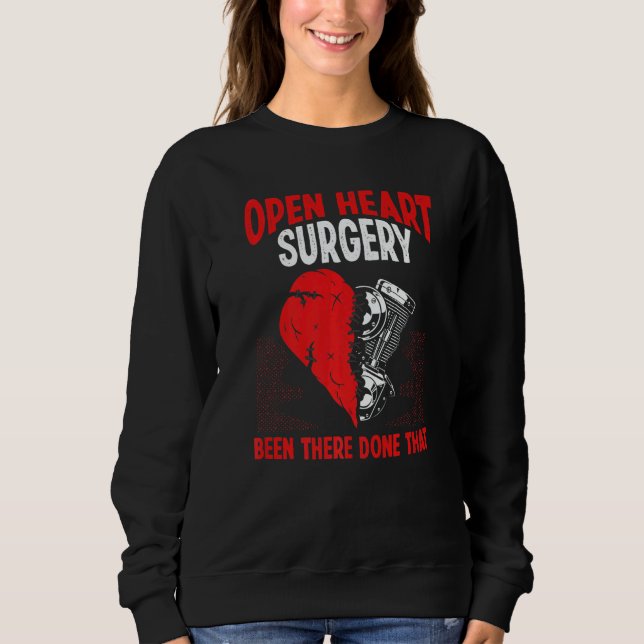 Heart Transplant Survivor Heart Bypass Open Heart  Sweatshirt (Vorderseite)