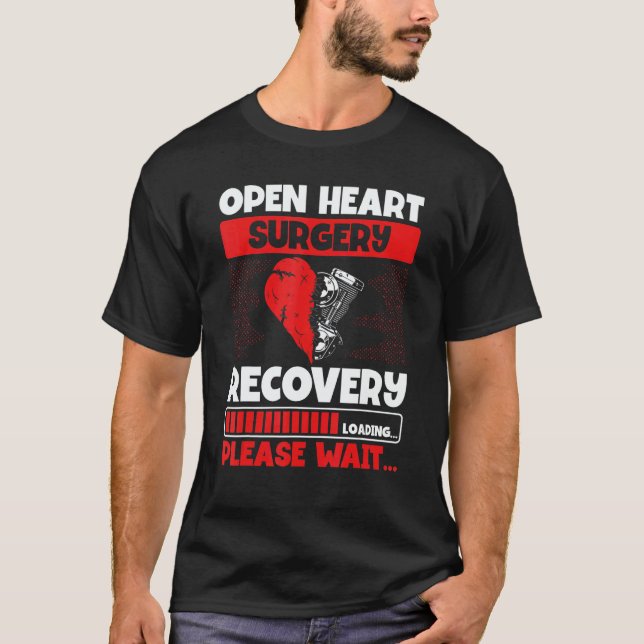 Heart Transplant Survivor Heart Bypass Open Heart  T-Shirt (Vorderseite)
