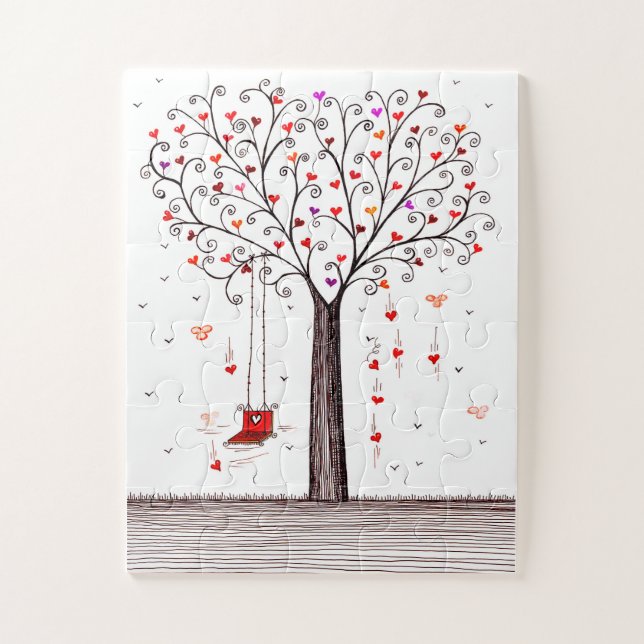 HEART TREE WITH SWING PUZZLE (Vertikal)