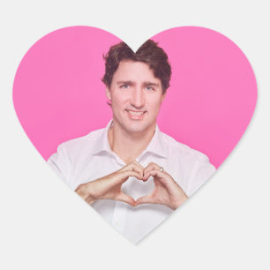 Heart Trudeau Stricker Herz-Aufkleber