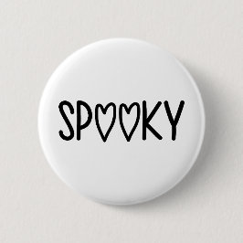 Heart Typography spooky Button