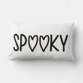 Heart Typography spooky Lendenkissen