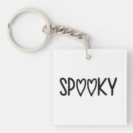 Heart Typography spooky Schlüsselanhänger