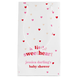 Heart Valentine Theme Baby Girl Dusche Red Pink Kleine Geschenktüte