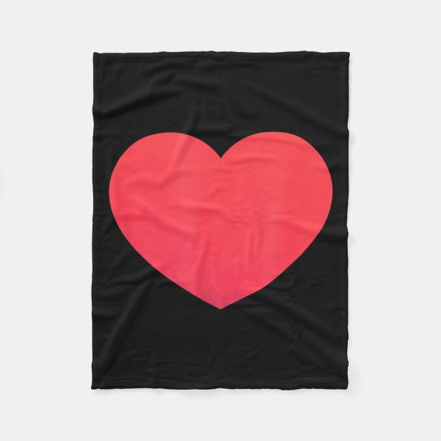 Heart Valentines Day Shirt - Graphic Novelty Love  Fleecedecke (Vorderseite)